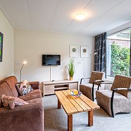 Gezellige woonkamer van Vakantiehuis Slufterhoek 150 in De Cocksdorp Texel.