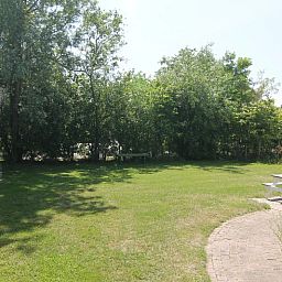 Geniet van de groene tuin bij Vakantiehuis D 610 in De Cocksdorp, Texel, met veel privacy en natuurrijke omgeving op de Waddeneilanden.