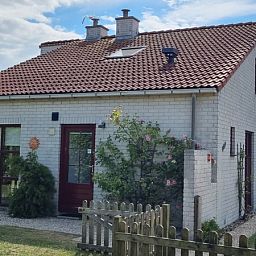 Das Ferienhaus D 489 in De Cocksdorp, Texel, bietet eine charmante Unterkunft mit einem sonnigen Garten und traditioneller Architektur auf den Watteninseln.