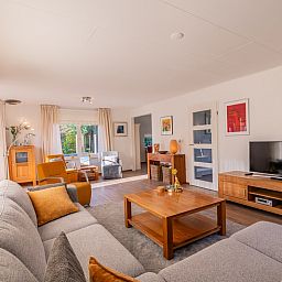 Spacious living room in Holiday home Honeysuckle 61, De Koog, Texel, Wadden Islands.