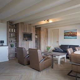 Gemuetliches Wohnzimmer im Appartement Heem, Den Hoorn, Texel. Komfortables Ferienhaus auf den Watteninseln.
