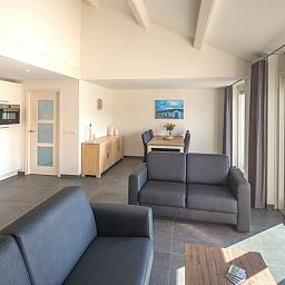 Gezellige eetruimte in vakantiehuis Gortersmient 206, Bungalowpark Gortersmient, Texel.