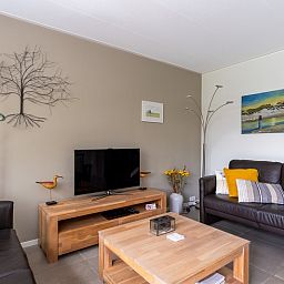 Gemuetliches Wohnzimmer des Landhuis Tempelierweg 23, Ferienhaus in De Dennen, Texel, Waddeninseln.