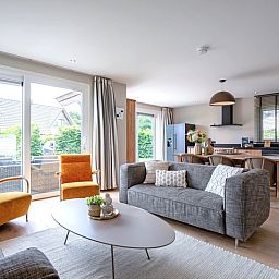 Stilvolle Einrichtung des Bungalowparks 't Hoogelandt - De Scholekster in De Dennen, Texel.