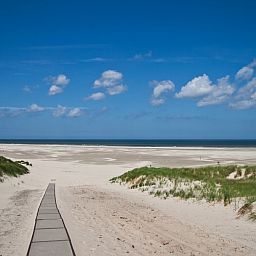 Adembenemend strand nabij WadsEb.com, vakantiehuis in Klein Hoorn, Terschelling, Waddeneilanden.