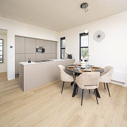 Stilvolle Kche in freistehendem Haus in Workum, perfektes Ferienhaus an den friesischen Seen.