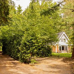 Ferienhaus in Norg, umgeben von gruener Natur in Nord-Drenthe, ideal fuer Ruhe und Entspannung.