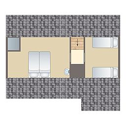 Private sauna in Aelderholt 6-person bungalow 6CE, Aalden, Drenthe.