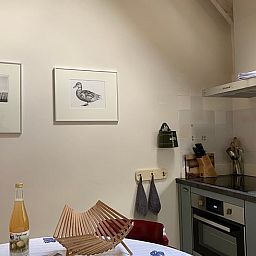 Stijlvolle keukeninrichting in Huisje in Zuidwolde, vakantiehuis in Zuidwest Drenthe.