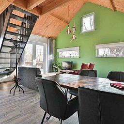 Spacious garden at DG1415, vacation home in Zuidwolde, surrounded by nature.