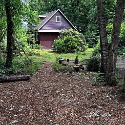 Huisje in Wateren, een vakantiehuis in Zuidwest Drenthe, omringd door groene natuur en rustieke paden voor een serene vakantie-ervaring.