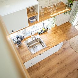 Verblijf 2202167 - Vakantiewoning Zuidelijk Flevoland - Vakantiehuis De Glamping - Groene Tiny House | 6p