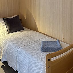 Relax in the comfortable indoor space of vacation home FR527 in Boijl, Friesland, overlooking the serene Frisian forests.