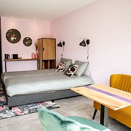 Comfortable bedroom in Holiday home in Blesdijke, ideal for a stay in the Frisian countryside, Friesland.