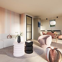 Stijlvolle binnenruimte van Vrijstaande woning in Eck en Wiel, vakantiehuis met moderne inrichting in Gelderland.