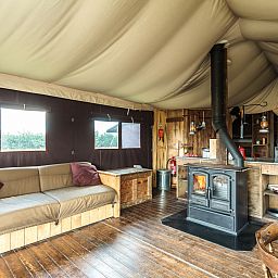 Unterkunft 286416 - Zelthaus Rivierengebied - Tenthuisje met warme privédouche naast de tent