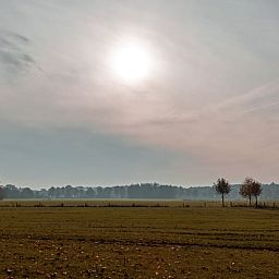 Atemberaubende Aussicht auf die Landschaft rund um das Cottage in Laren, gelegen in Achterhoek, Gelderland.