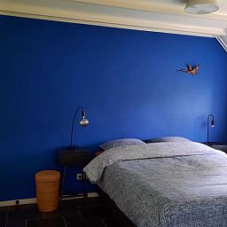 Attraktives Schlafzimmer im Ferienhaus in Vorden, Achterhoek. Geniessen Sie Komfort und Ruhe in diesem charmanten Ferienhaus in Gelderland.