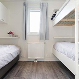 Gezellige kinderkamer met stapelbed in Wilgenhoeve 5 personen MIVA, Lichtenvoorde. Ideaal vakantiehuis in de Achterhoek, Gelderland.