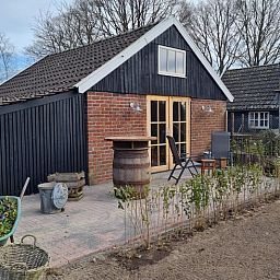Terrace of Holiday home in Winterswijk Corle, a charming vacation home in the Achterhoek, Gelderland.