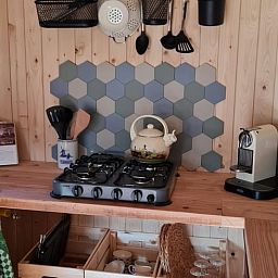 Cozy kitchen in Holiday home in Winterswijk Corle, ideal for a relaxing stay in the Achterhoek.