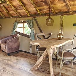 Gemuetliche Sitzecke im Ferienhaus in Winterswijk Corle, Achterhoek, Gelderland.