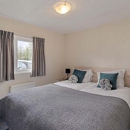Bedroom with double bed in Holiday home 4 persons, Ede, Veluwe, Gelderland.