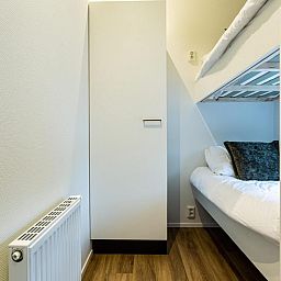 Knusse stapelbedkamer in Module Special 6 personen, vakantiehuis in Ede Veluwe.