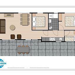 Karte von Ferienhaus Modul Spezial 6 Personen Wellness in Ede, Veluwe.