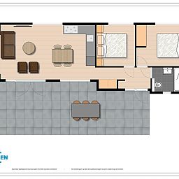 Verblijf 320619 • Vakantiewoning Veluwe • Module (kavel 64)  • 2 van 9