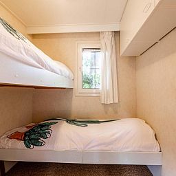 Knusse kinderkamer met stapelbed in Holiday Home 4 personen in Ede, Veluwe, Gelderland.