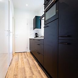 Volledig uitgeruste keuken in Module Special kids 5 personen, vakantiehuis in Ede, Veluwe, Gelderland.