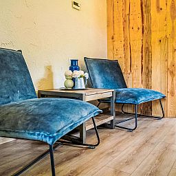 Gemuetliche Sitzecke im Ferienhaus Specht, Hoenderloo, Veluwe, Gelderland.