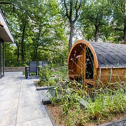 Freistehendes Haus in Hoenderloo mit Sauna im Garten, Veluwe, Gelderland. Entspannen Sie sich in diesem einzigartigen Ferienhaus.