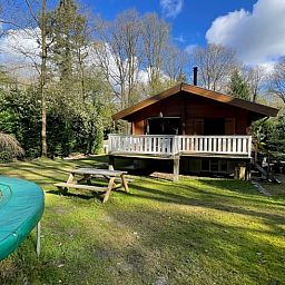 Gemuetliches Ferienhaus Cottage in Bennekom, Veluwe, mit Veranda und gruenem Garten.