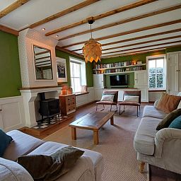 Gemuetliches Wohnzimmer des Ferienhauses in 't Loo Oldebroek in 't Loo, Veluwe.