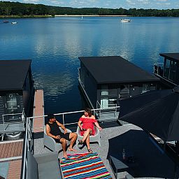 Unterkunft 386105 - Zelthaus Noord Limburg - Houseboat Marina Mookerplas (met dakterras en hottub)