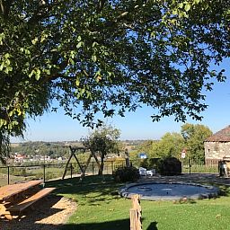 Prachtig uitzicht vanaf het Vakantiehuisje in Schin op Geul, Zuid Limburg.
