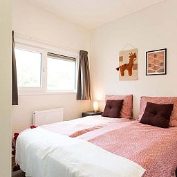 Gemuetliches zweites Schlafzimmer in Modul Spezial fuer 6 Personen, Schin op Geul, Suedlimburg, mit warmer Einrichtung.