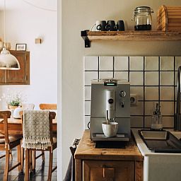 Gezellige keuken in Huisje in Slenaken vakantiehuis in Zuid Limburg.