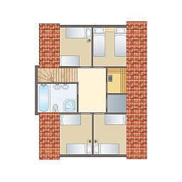 Guest house 394524 - Bungalow Zuid Limburg - Kasteeldomein De Cauberg | 10-persoons villa | 10EL