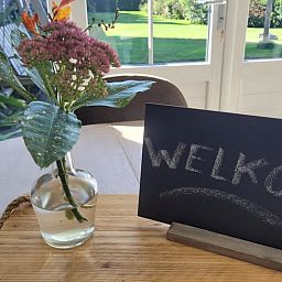 Attractive bedroom in Cottage in Zeeland with comfortable double bed, located in De Peel, North Brabant.