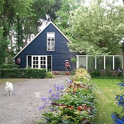 Vakantiehuis in Budel met oprijlaan en bloeiende tuin in Kempen, Noord Brabant.