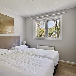 Comfortabele slaapkamer in Heidehoeve 4 personen vakantiehuis, Lage Mierde, Kempen, Noord Brabant.