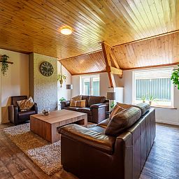 Gemuetliches Wohnzimmer von Achter de Vijf Linden in Knegsel, Ferienhaus in den Kempen.