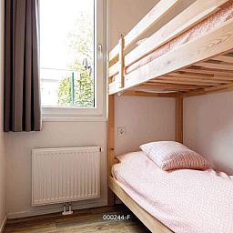 Knusse kinderkamer met stapelbed in Z Module 6 personen Wellness, Cromvoirt, ideaal voor gezinnen in Hart van Brabant.