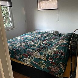 Gezellige slaapkamer met stapelbed in NB085 vakantiewoning, Vinkel, Noord Brabant.