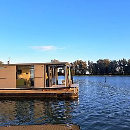 Modernes Ferienhaus Cottage in Woudrichem am Wasser, Nordbrabant.
