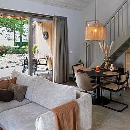 Stylish interior of Holiday home in Sint Agatha, North Brabant with modern interior.