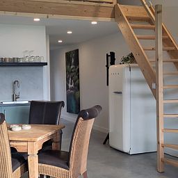 Veranda von Cottage in Rucphen, Ferienhaus in Westbrabant. Geniessen Sie die Ruhe und die Natur in Nordbrabant mit bequemen Sitzgelegenheiten.